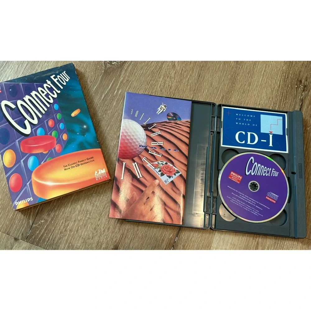 Philips Connect Four CD-Interactive‎ Game Classic Family Fun Vintage